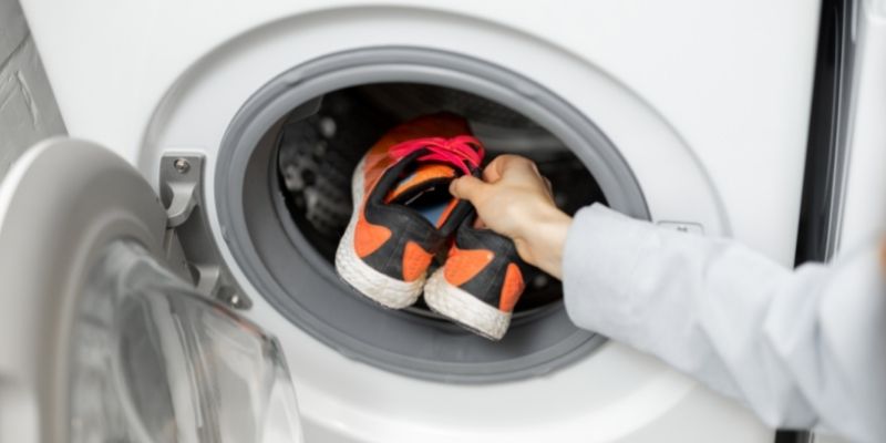 Using Washing Machine To Dry shoes